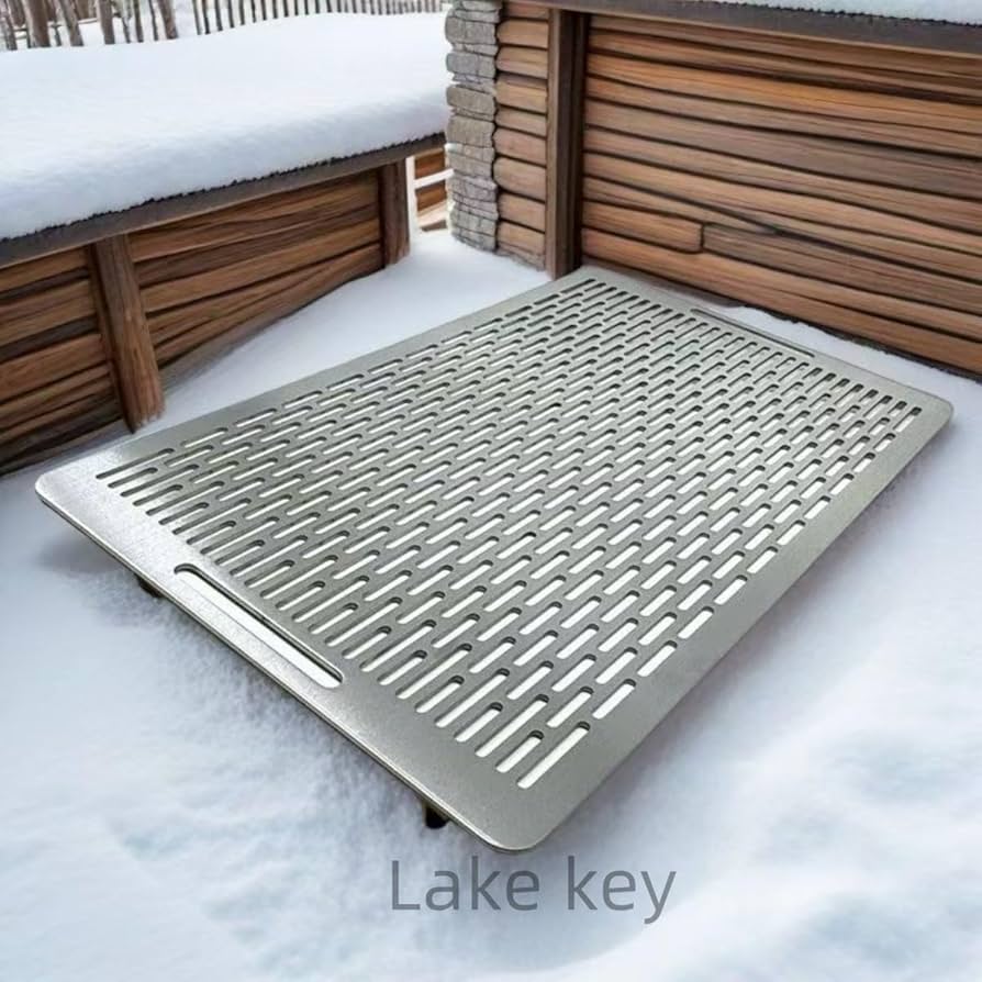 Amazon｜Lake key 鉄板網 キャンプ用 バーベキューネット 大型